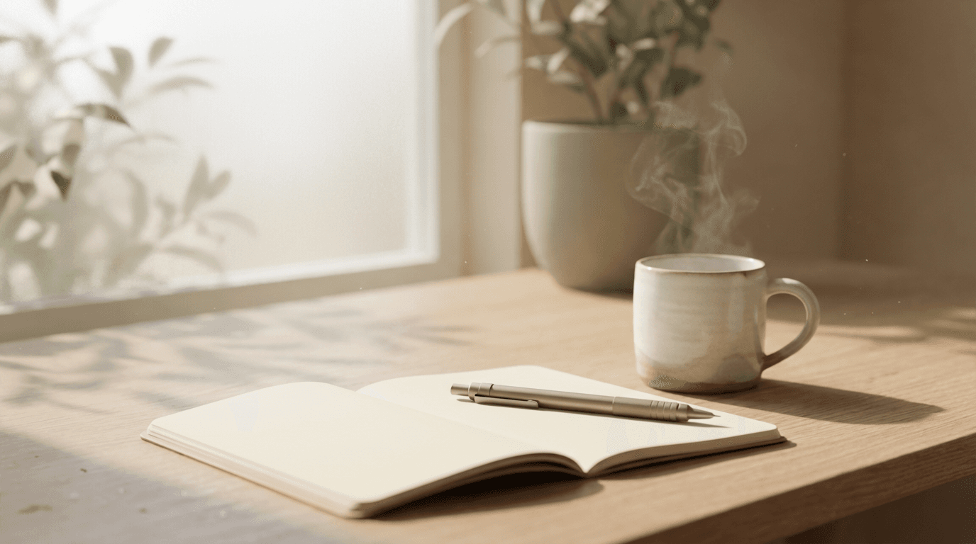 Person engaged in disciplined daily practice with focused intention